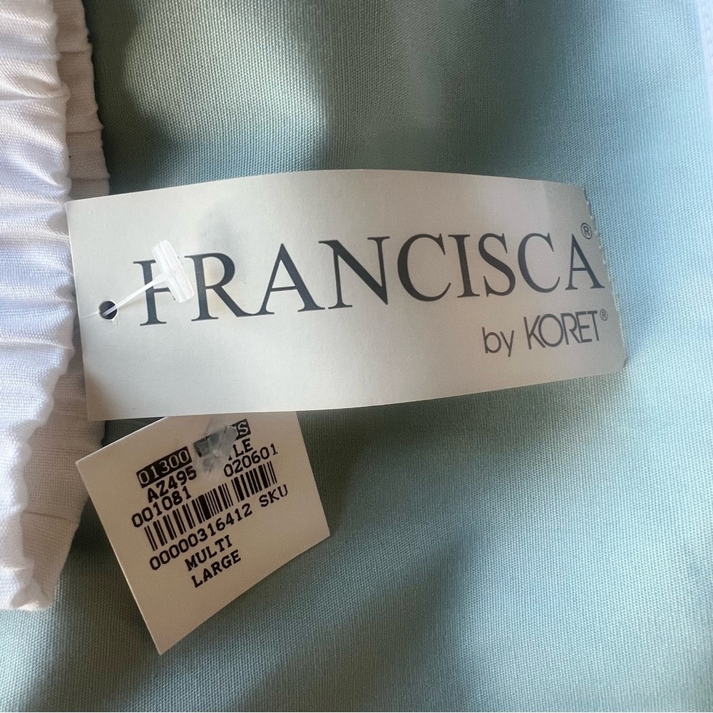 VINTAGE 90’S KORET FRANCISCA PASTEL FLORAL COLORBLOCK JACKET SIZE L NEW - Picture 12 of 14